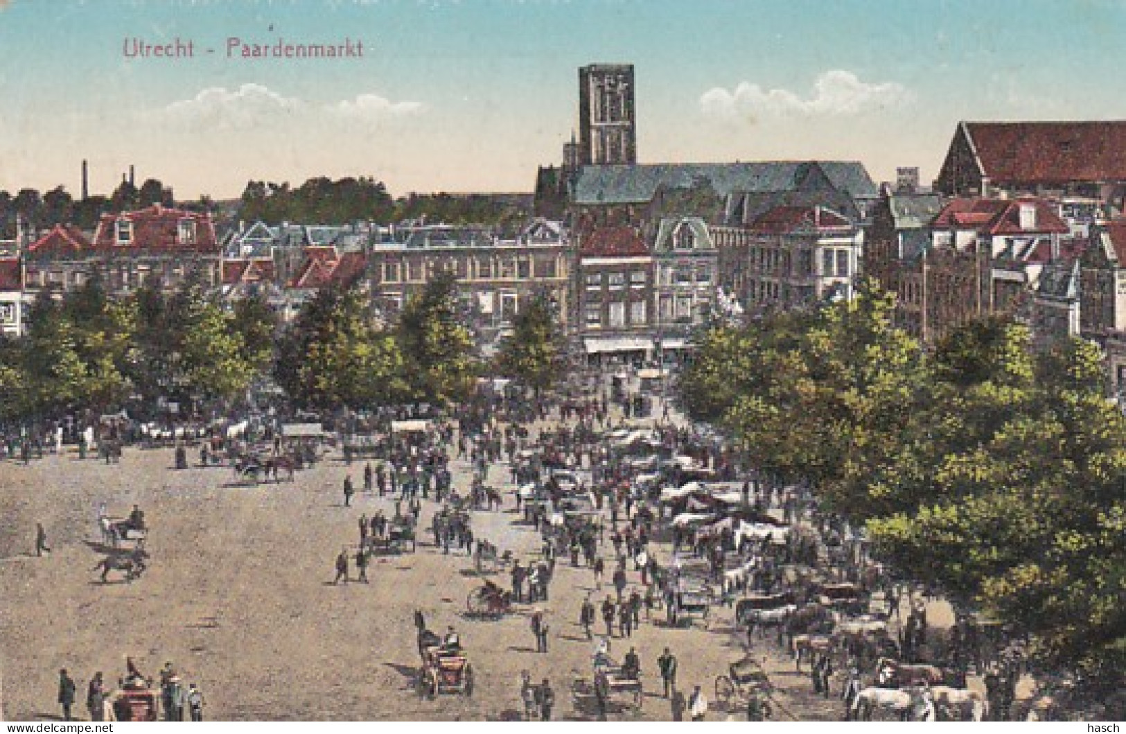 481879Utrecht, Paardenmarkt 1914. - Utrecht