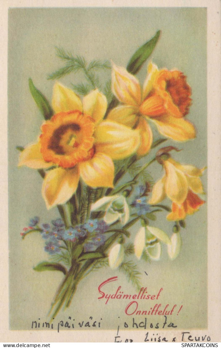 FLEURS Vintage Carte Postale CPA #PKE662.FR - Blumen