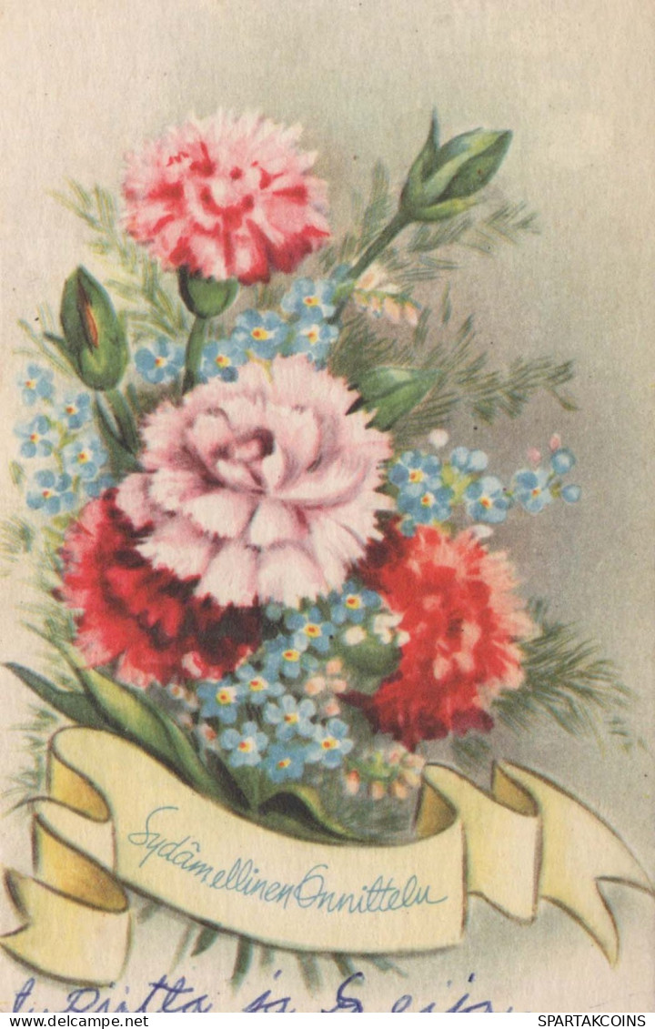 FLEURS Vintage Carte Postale CPA #PKE722.FR - Blumen