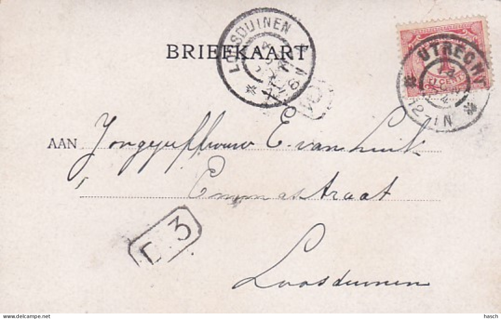 481885Utrecht, Domtoren.(poststempel 1904) - Utrecht