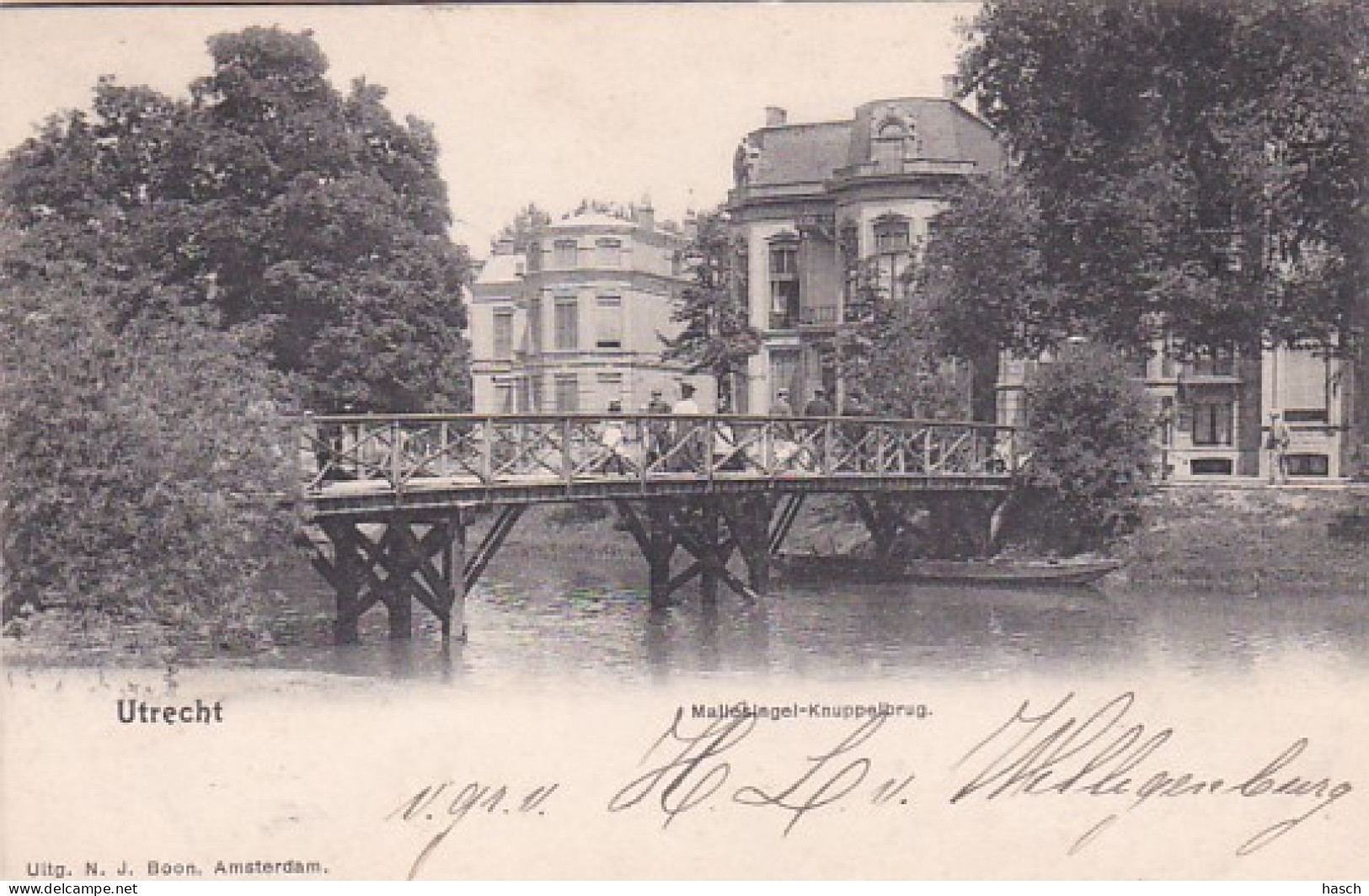 481890Utrecht, Maliesingel Knuppelbrug 1902. - Utrecht