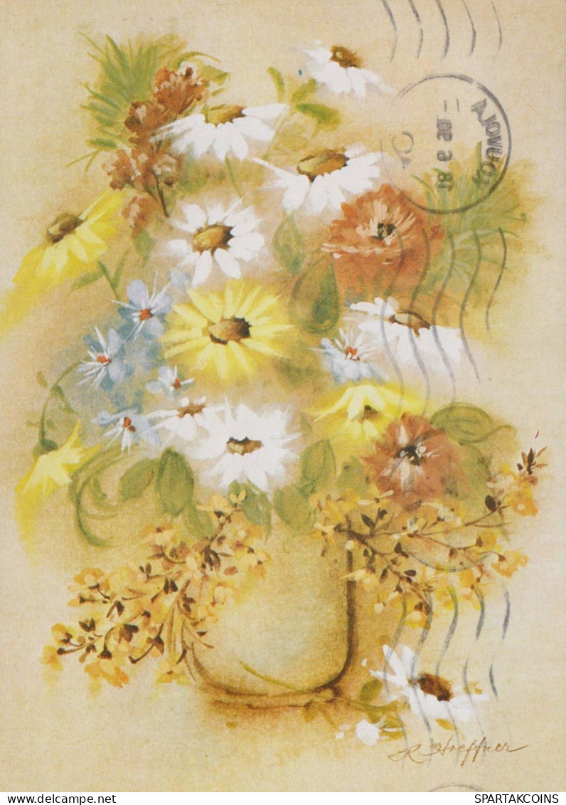 FLEURS Vintage Carte Postale CPSM #PBZ126.FR - Flowers