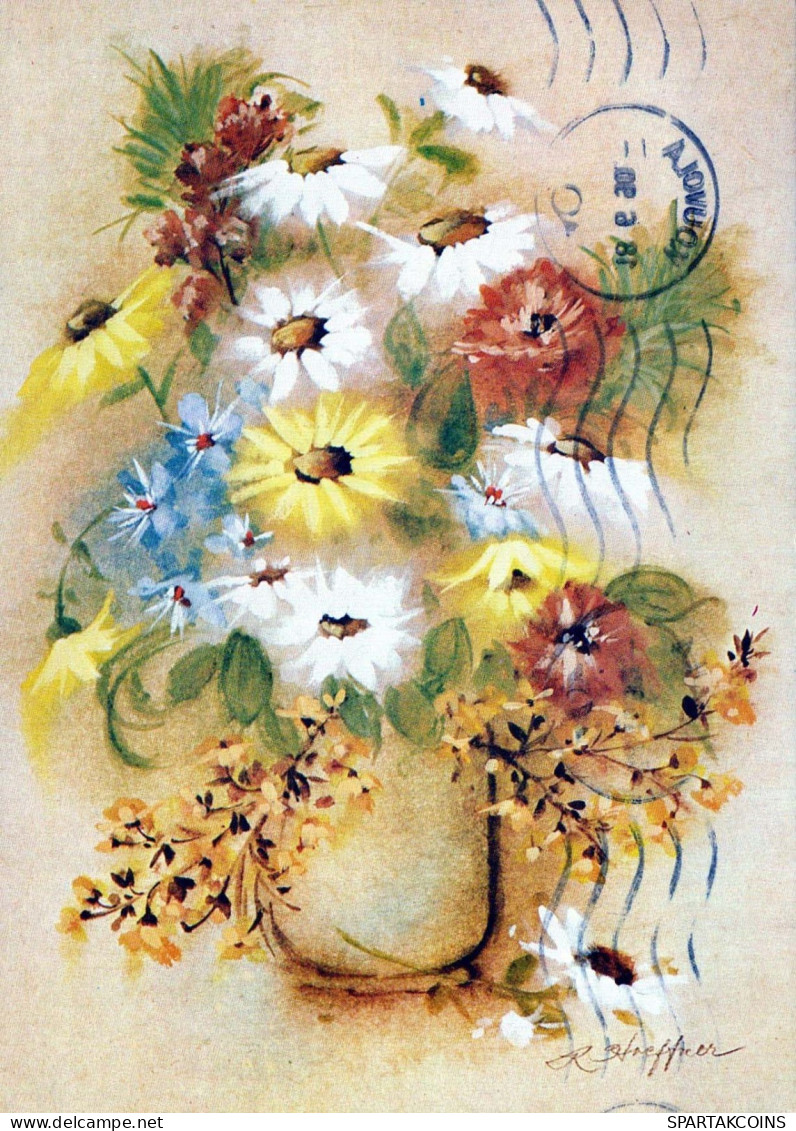 FLEURS Vintage Carte Postale CPSM #PBZ126.FR - Fleurs