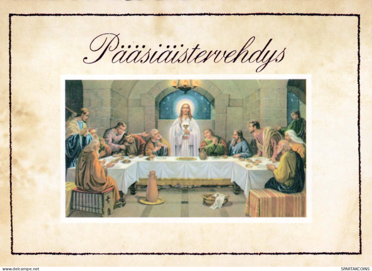 JÉSUS-CHRIST Christianisme Religion Vintage Carte Postale CPSM #PBP786.FR - Gesù