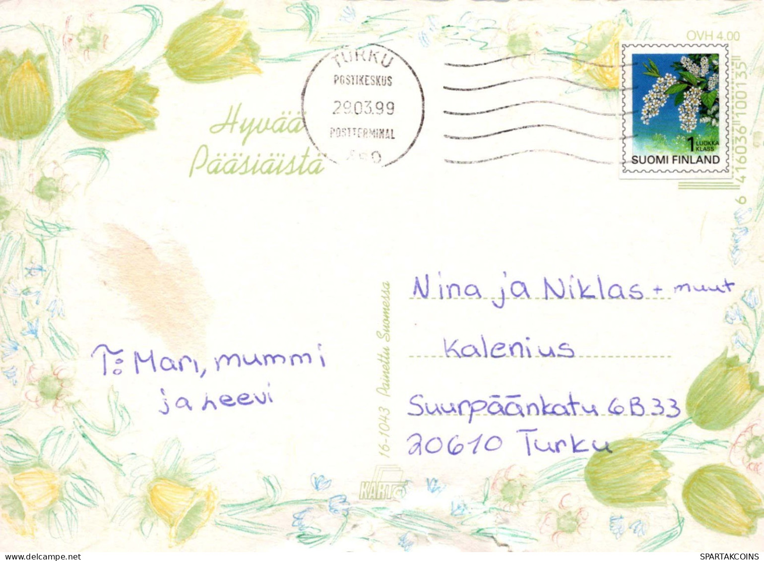 PÂQUES LAPIN Vintage Carte Postale CPSM #PBO527.FR - Easter