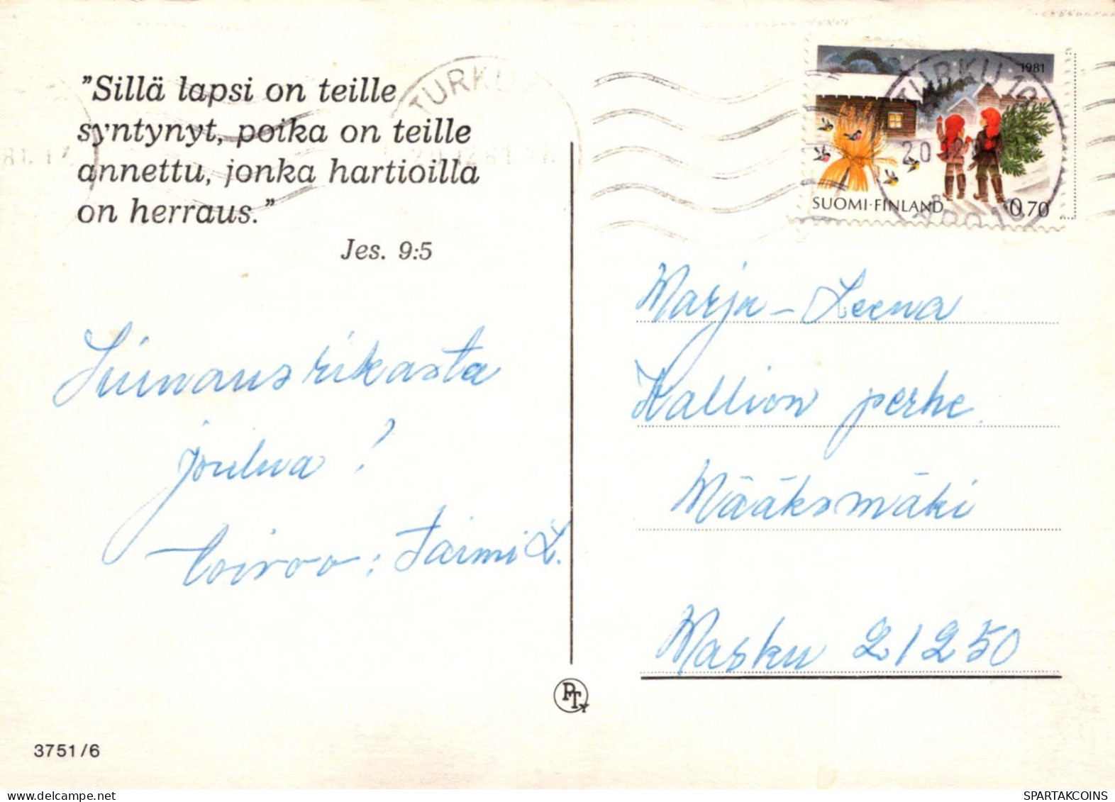 Vierge Marie Madone Bébé JÉSUS Noël Religion Vintage Carte Postale CPSM #PBB818.FR - Virgen Mary & Madonnas