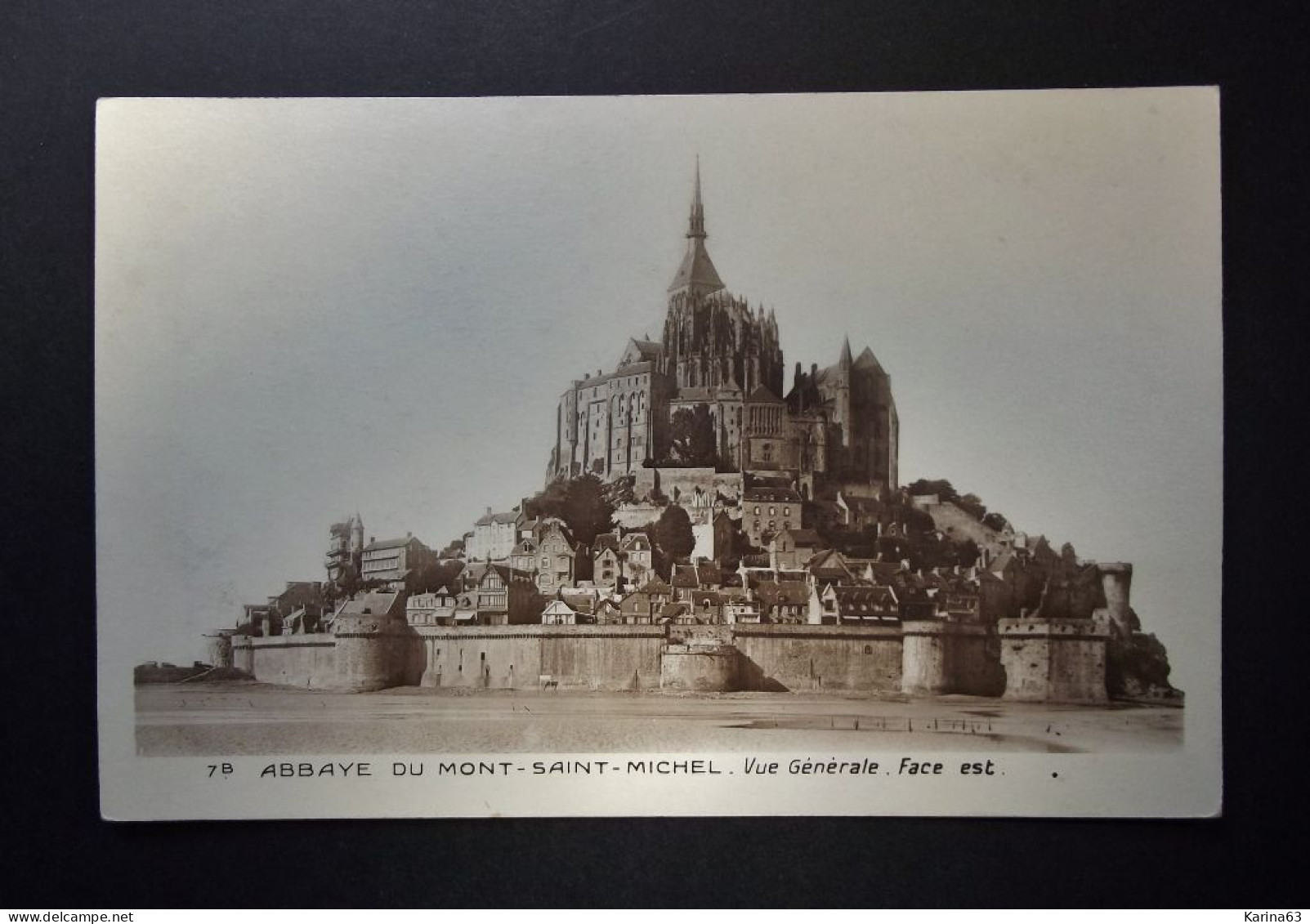 50 - Manche - CPA - Abbaye Du Mont Saint Michel - Vue Générale Face Est Avec Timbre 1930 - Le Mont Saint Michel