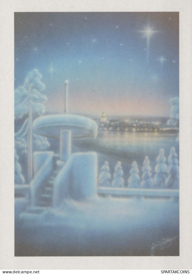 Bonne Année Noël Vintage Carte Postale CPSM Unposted #PBA649.FR - Año Nuevo