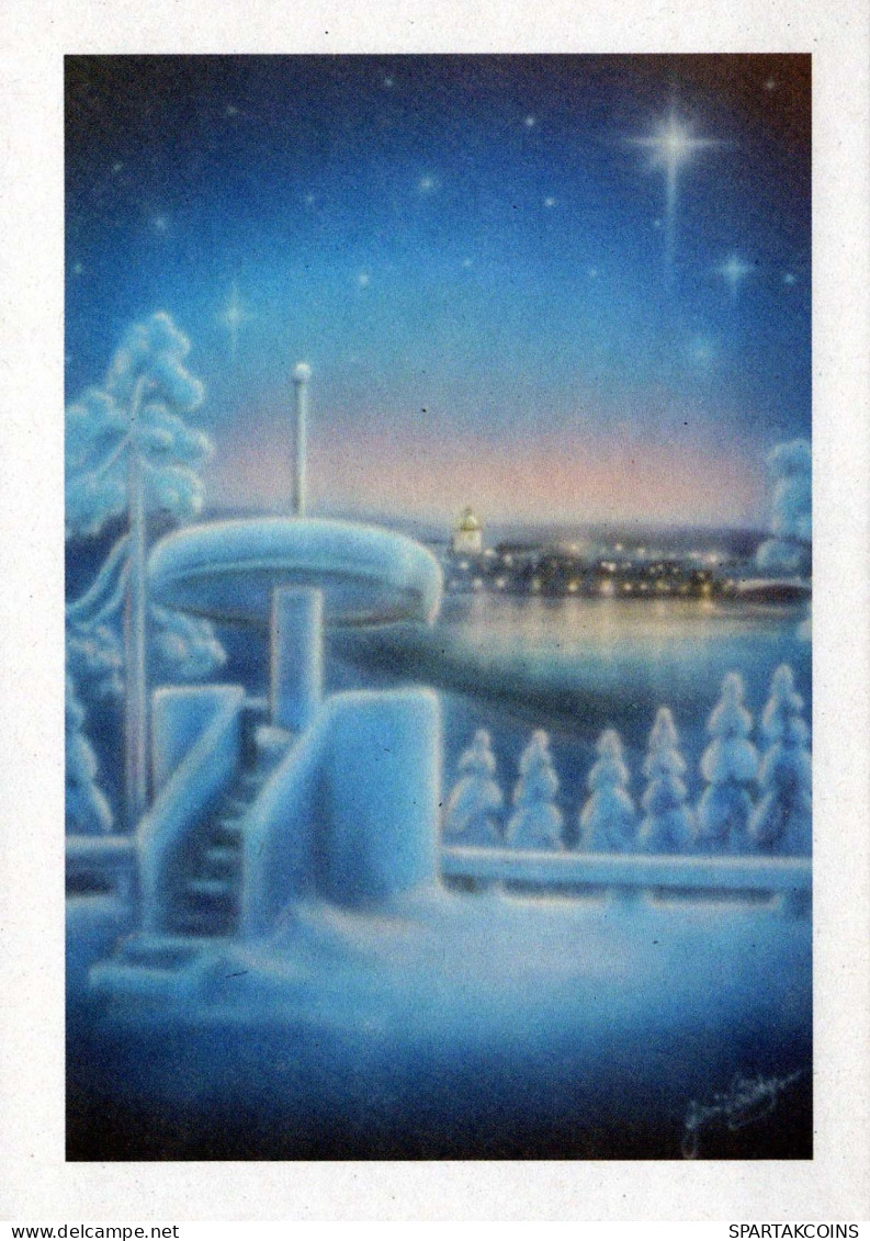 Bonne Année Noël Vintage Carte Postale CPSM Unposted #PBA649.FR - Año Nuevo