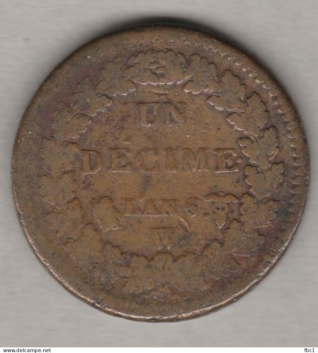 Un Décime Dupré - An 5 - W (Lille) - 1792-1804 1ère République (An I – An XII)