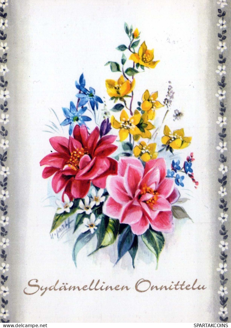FIORI Vintage Cartolina CPSM #PAR600.IT - Flowers