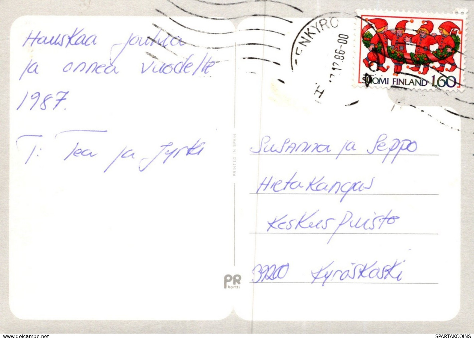 BABBO NATALE Natale Vintage Cartolina CPSM #PAK897.IT - Santa Claus