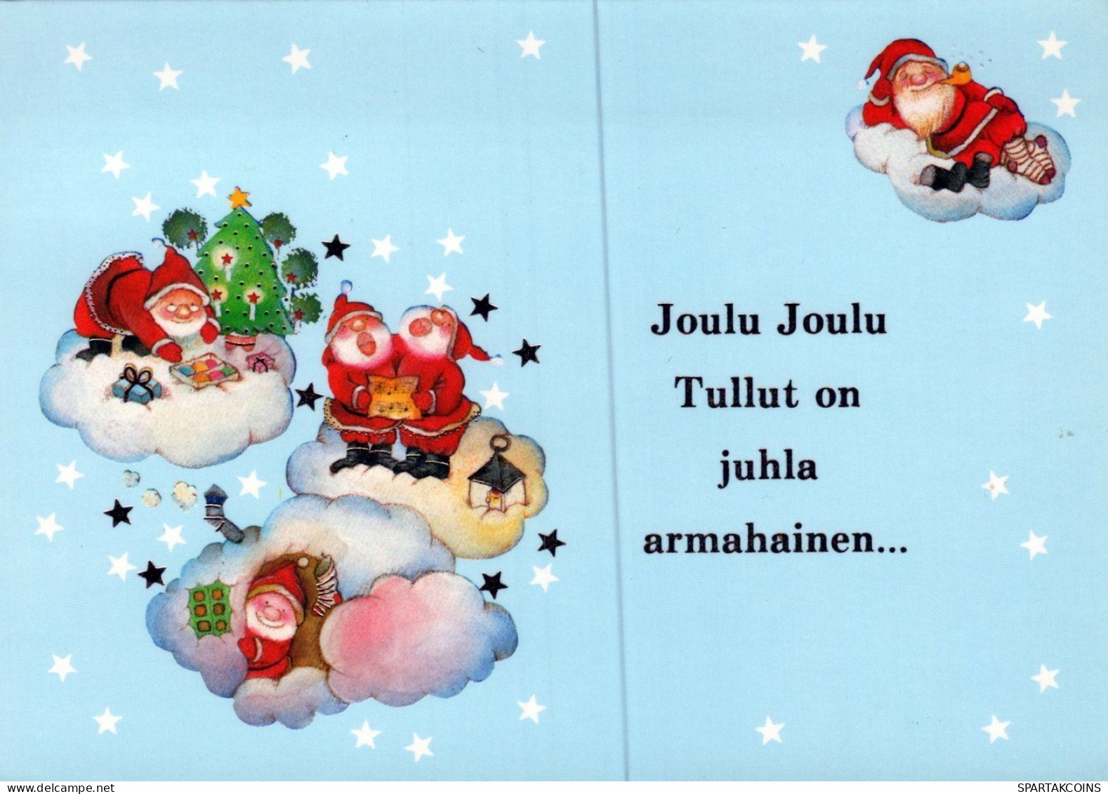 BABBO NATALE Natale Vintage Cartolina CPSM #PAK897.IT - Santa Claus