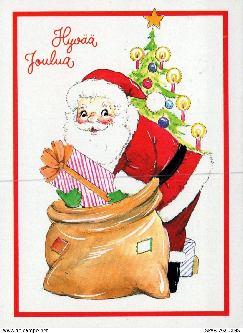 BABBO NATALE Natale Vintage Cartolina CPSM #PAK824.IT - Santa Claus