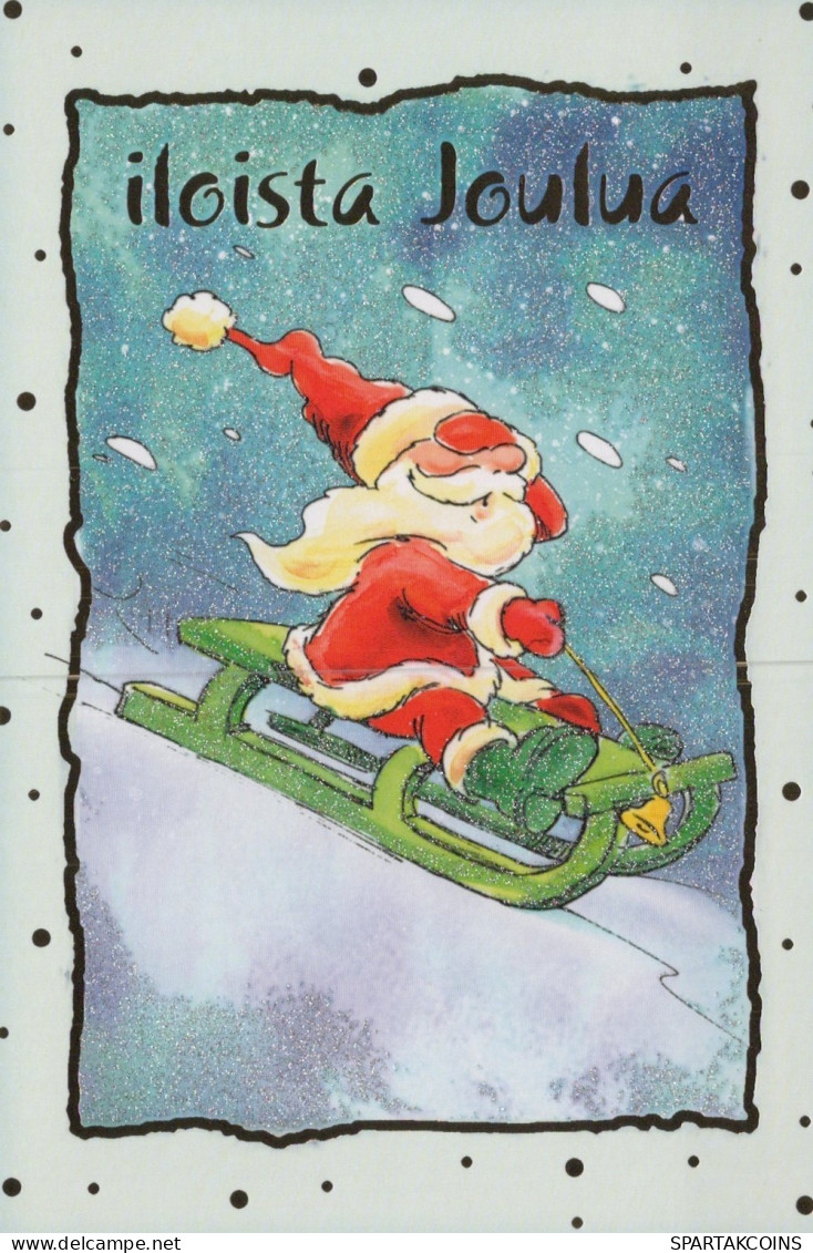 BABBO NATALE Natale Vintage Cartolina CPSM #PAK757.IT - Santa Claus