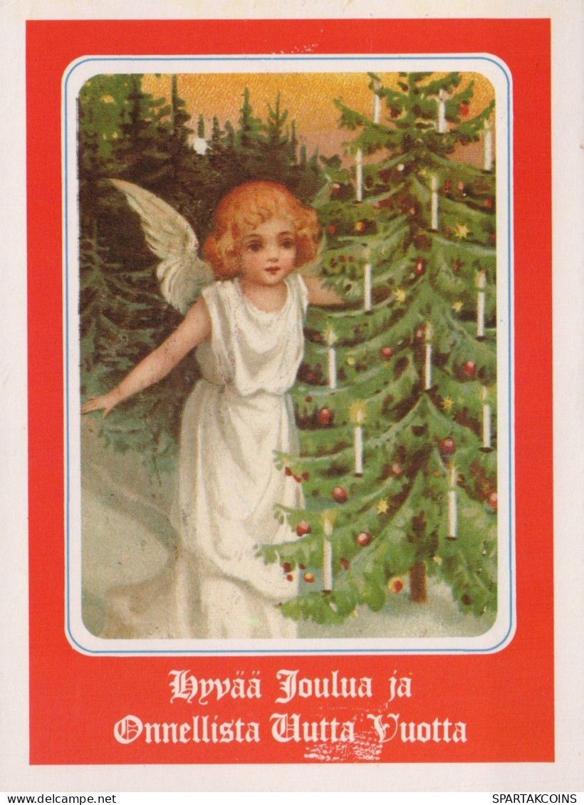 ANGELO Buon Anno Natale Vintage Cartolina CPSM #PAJ255.IT - Anges