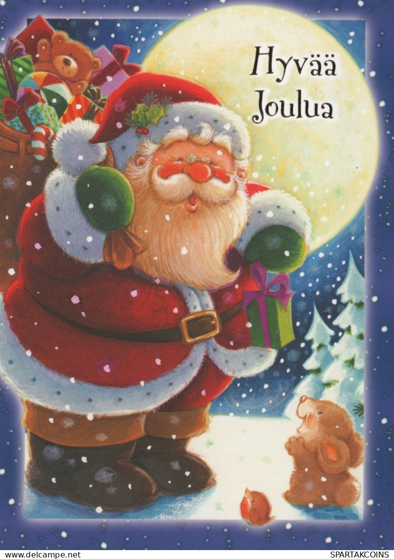 BABBO NATALE Natale Vintage Cartolina CPSM #PAJ578.IT - Santa Claus