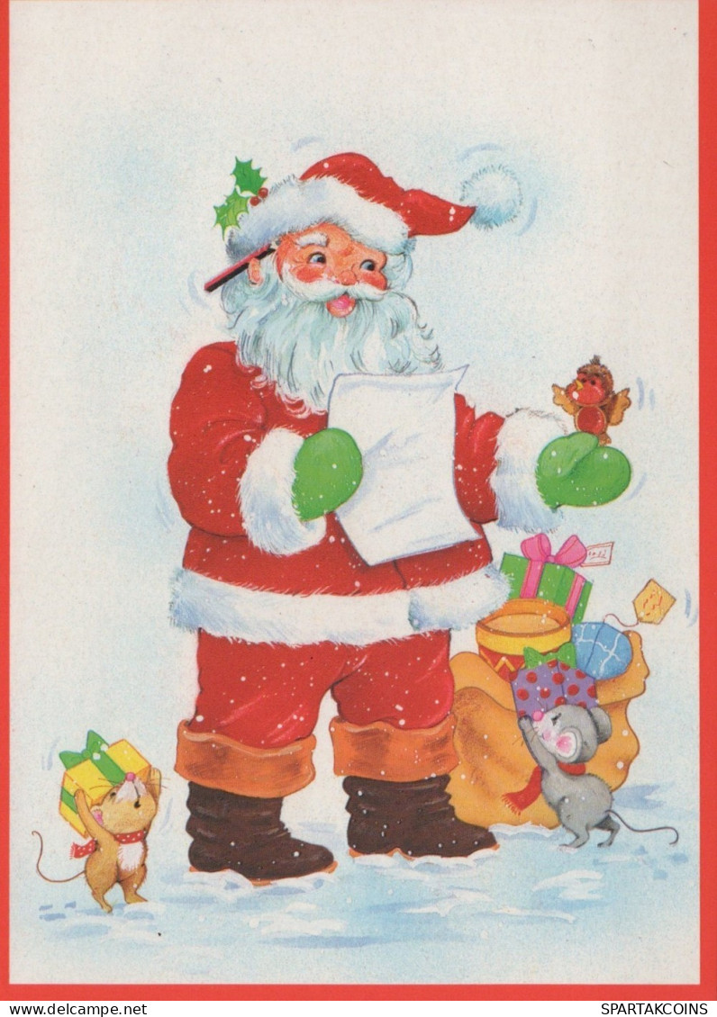 BABBO NATALE Natale Vintage Cartolina CPSM #PAJ512.IT - Kerstman