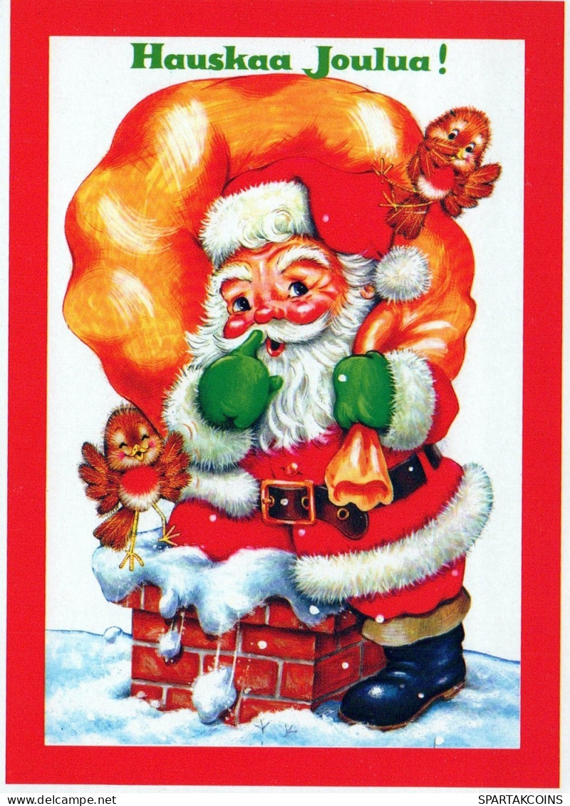 BABBO NATALE Natale Vintage Cartolina CPSM #PAJ717.IT - Santa Claus