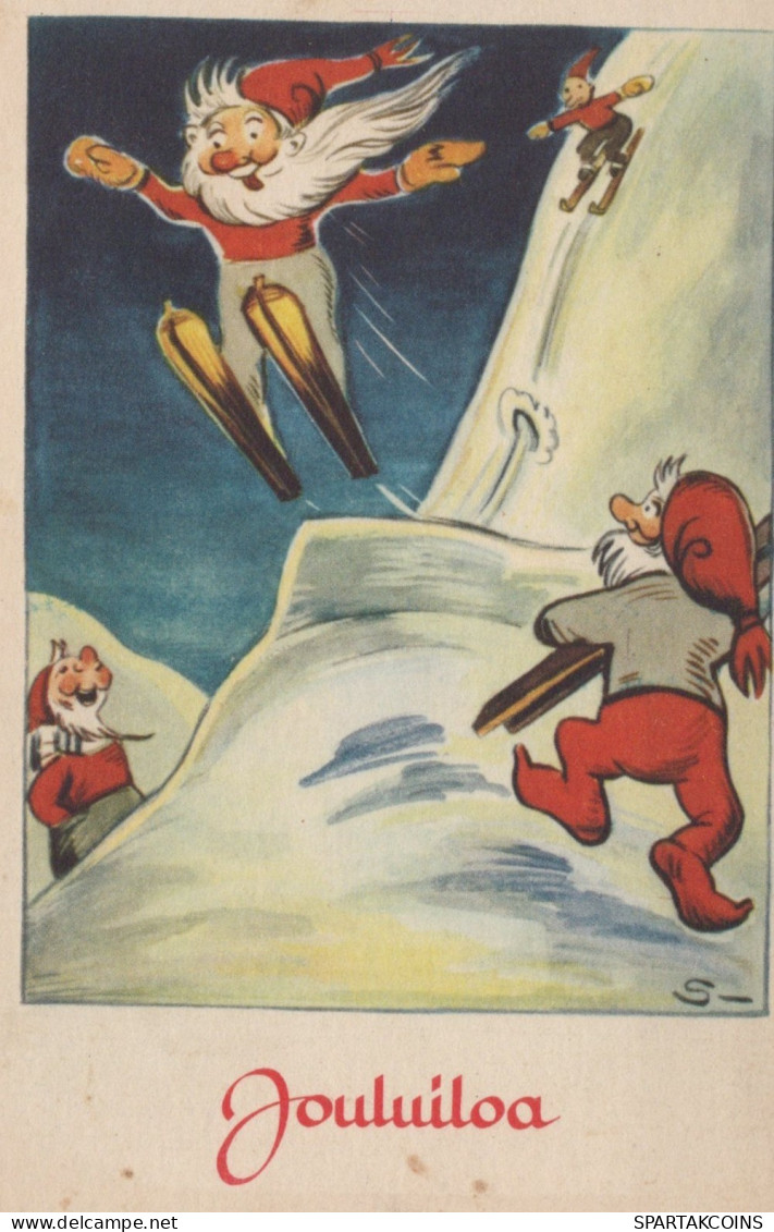 BABBO NATALE Natale Vintage Cartolina CPSMPF #PAJ445.IT - Santa Claus