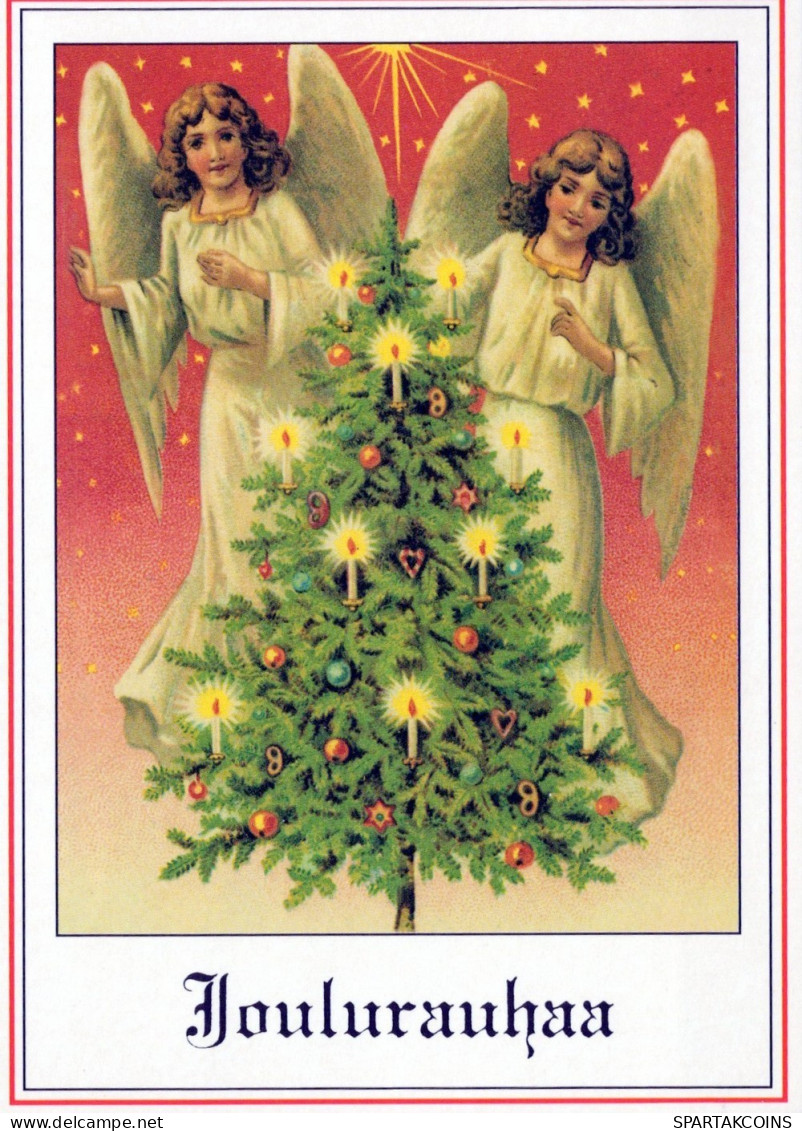 ANGELO Buon Anno Natale Vintage Cartolina CPSM #PAH499.IT - Engelen