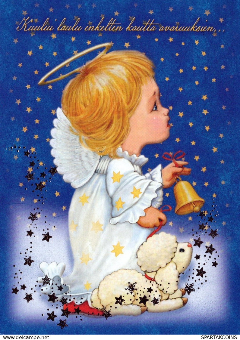 ANGELO Buon Anno Natale Vintage Cartolina CPSM #PAH178.IT - Angels