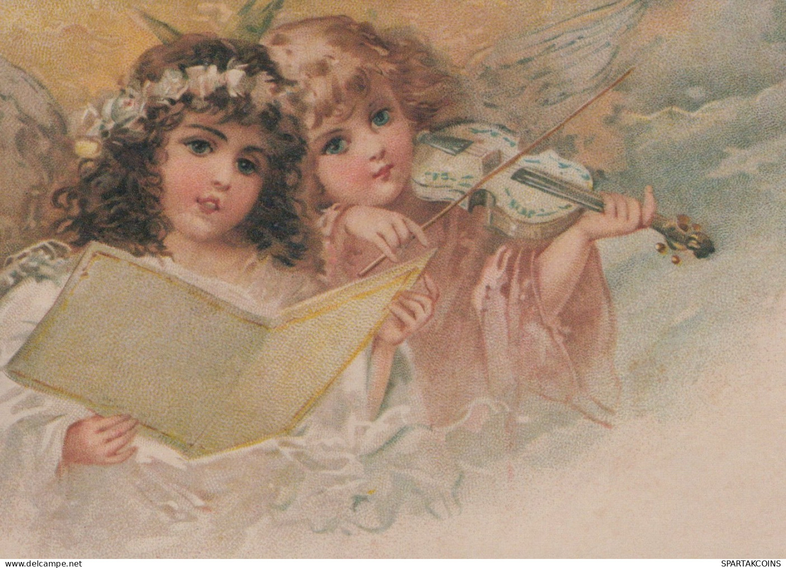 ANGELO Buon Anno Natale Vintage Cartolina CPSM #PAH561.IT - Angeli