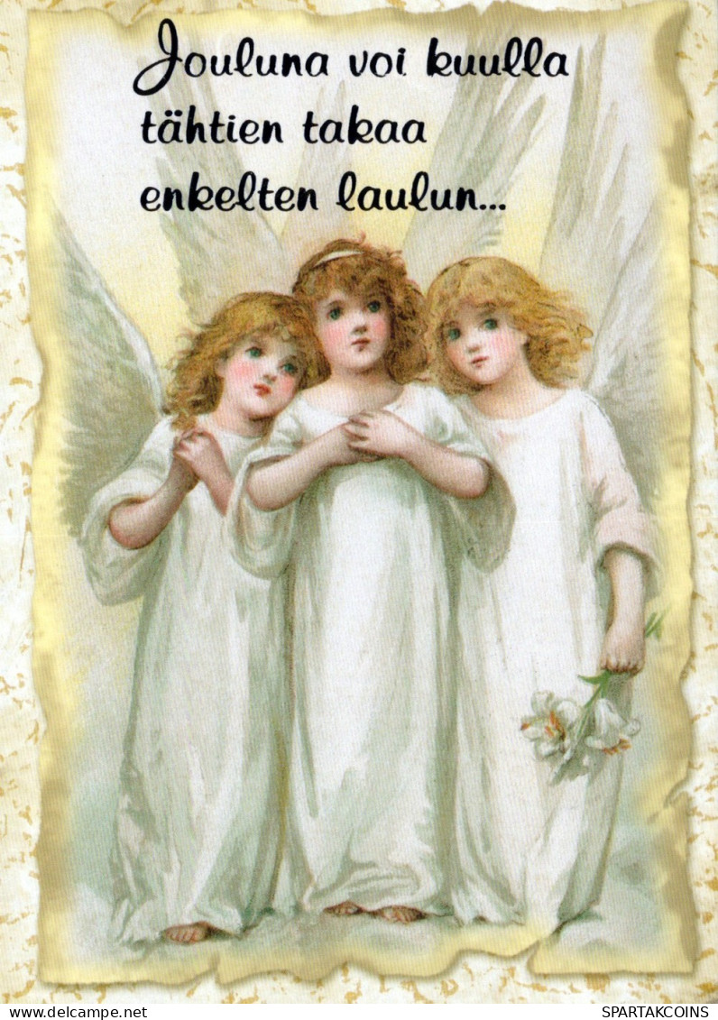 ANGELO Buon Anno Natale Vintage Cartolina CPSM #PAG927.IT - Engel