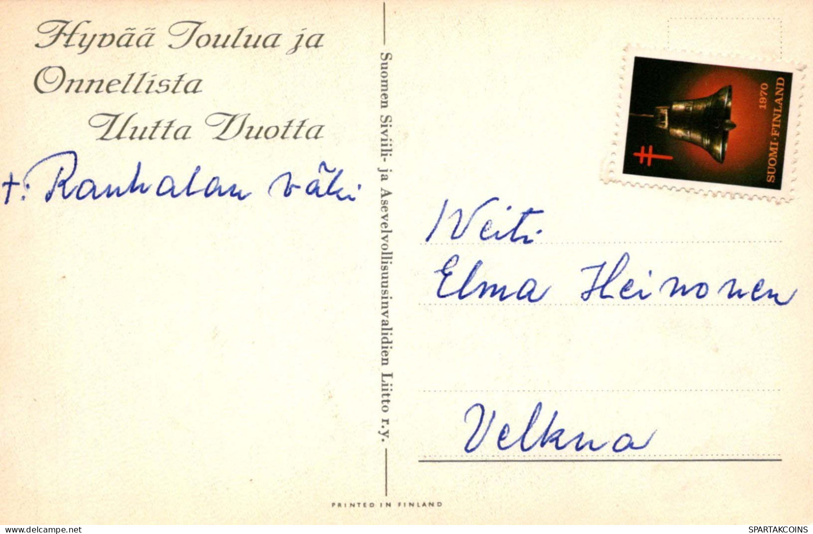 Neujahr Weihnachten KIRCHE Vintage Ansichtskarte Postkarte CPSMPF #PKD650.DE - Anno Nuovo