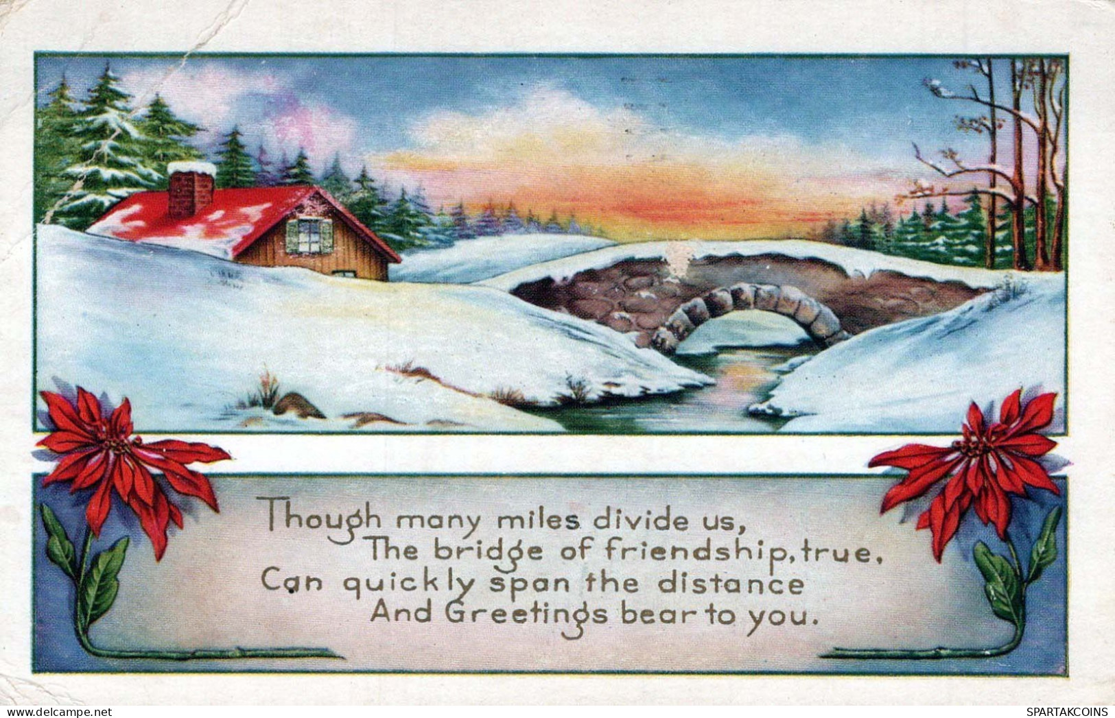 Neujahr Weihnachten Vintage Ansichtskarte Postkarte CPSMPF #PKD155.DE - Anno Nuovo