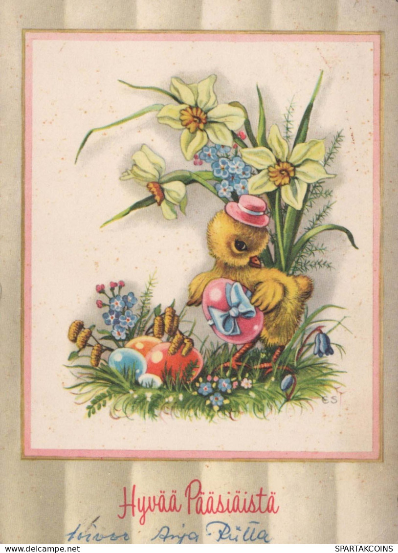 OSTERN EI Vintage Ansichtskarte Postkarte CPSM #PBO211.DE - Pâques