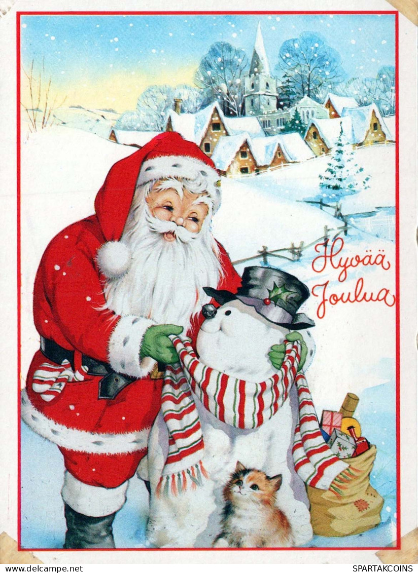 Neujahr Weihnachten GNOME Vintage Ansichtskarte Postkarte CPSM #PBO083.DE - Nouvel An