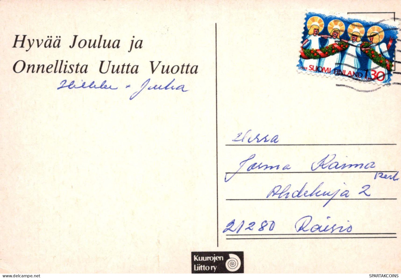 Neujahr Weihnachten Vintage Ansichtskarte Postkarte CPSM #PBN346.DE - Nouvel An