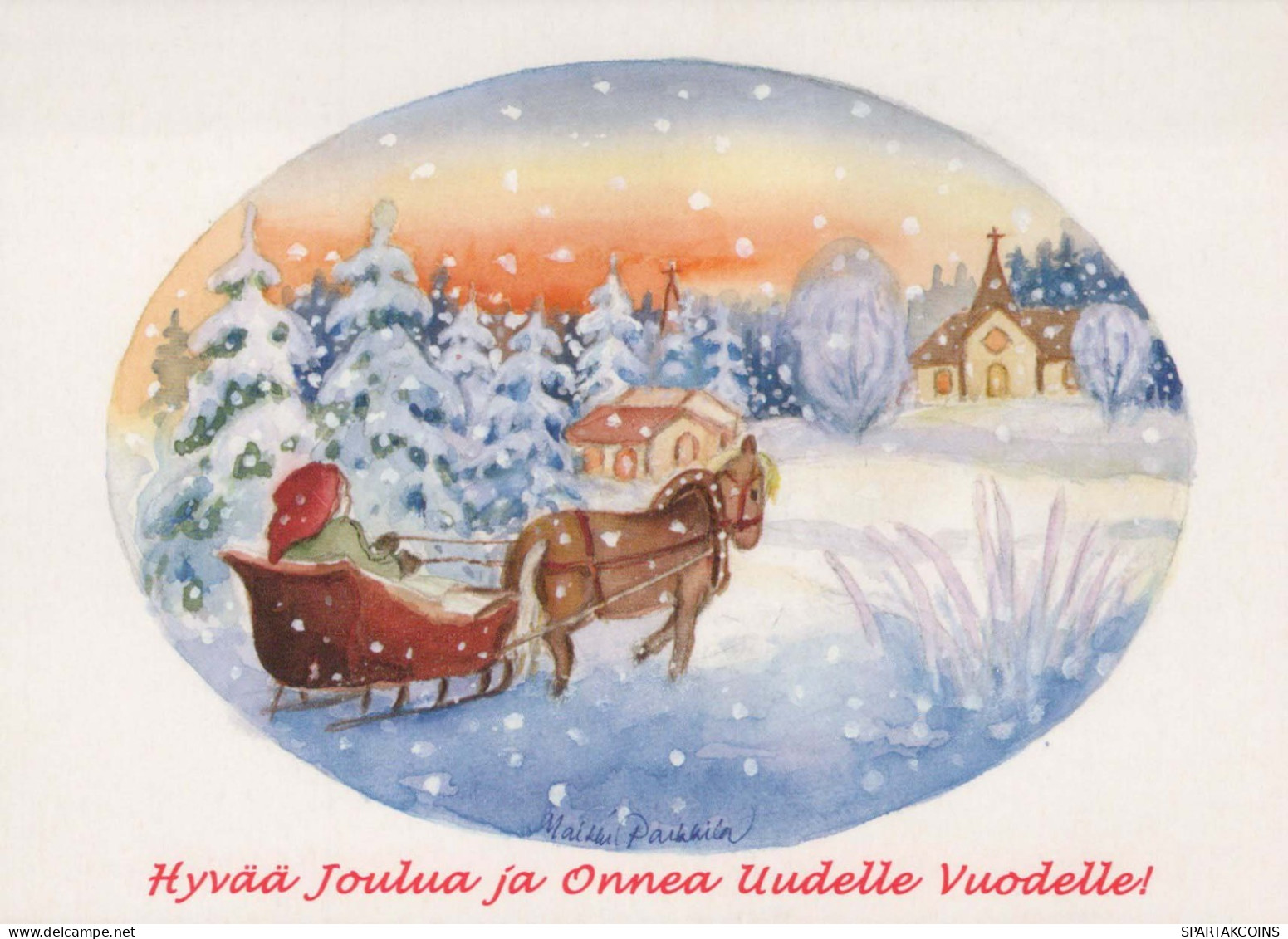 Neujahr Weihnachten Vintage Ansichtskarte Postkarte CPSM #PBM904.DE - Nieuwjaar