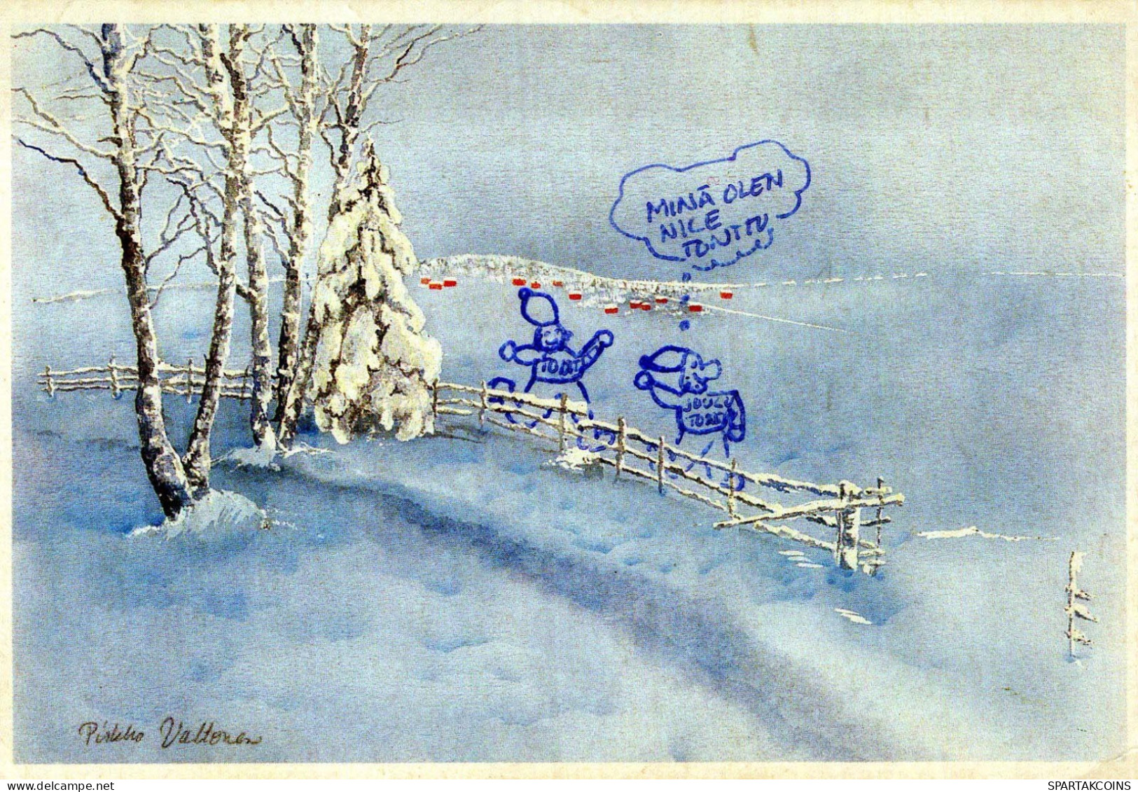 Neujahr Weihnachten Vintage Ansichtskarte Postkarte CPSM #PBN035.DE - Nouvel An