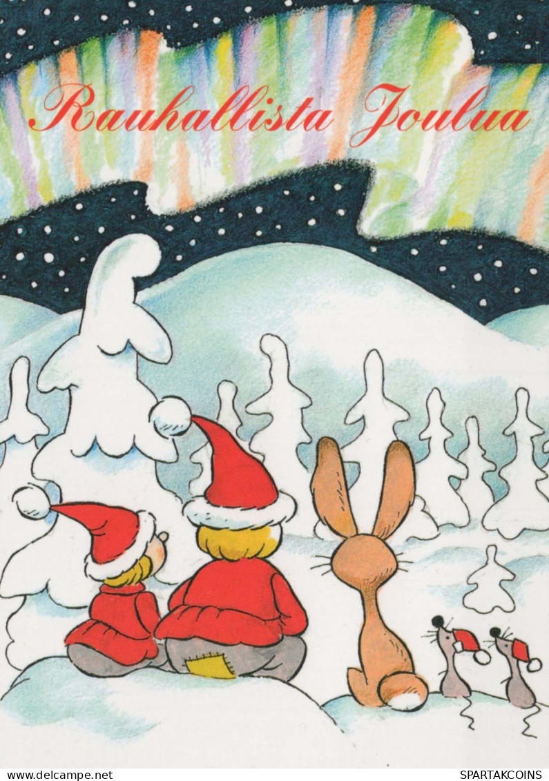 Neujahr Weihnachten GNOME Vintage Ansichtskarte Postkarte CPSM #PBL962.DE - Nouvel An
