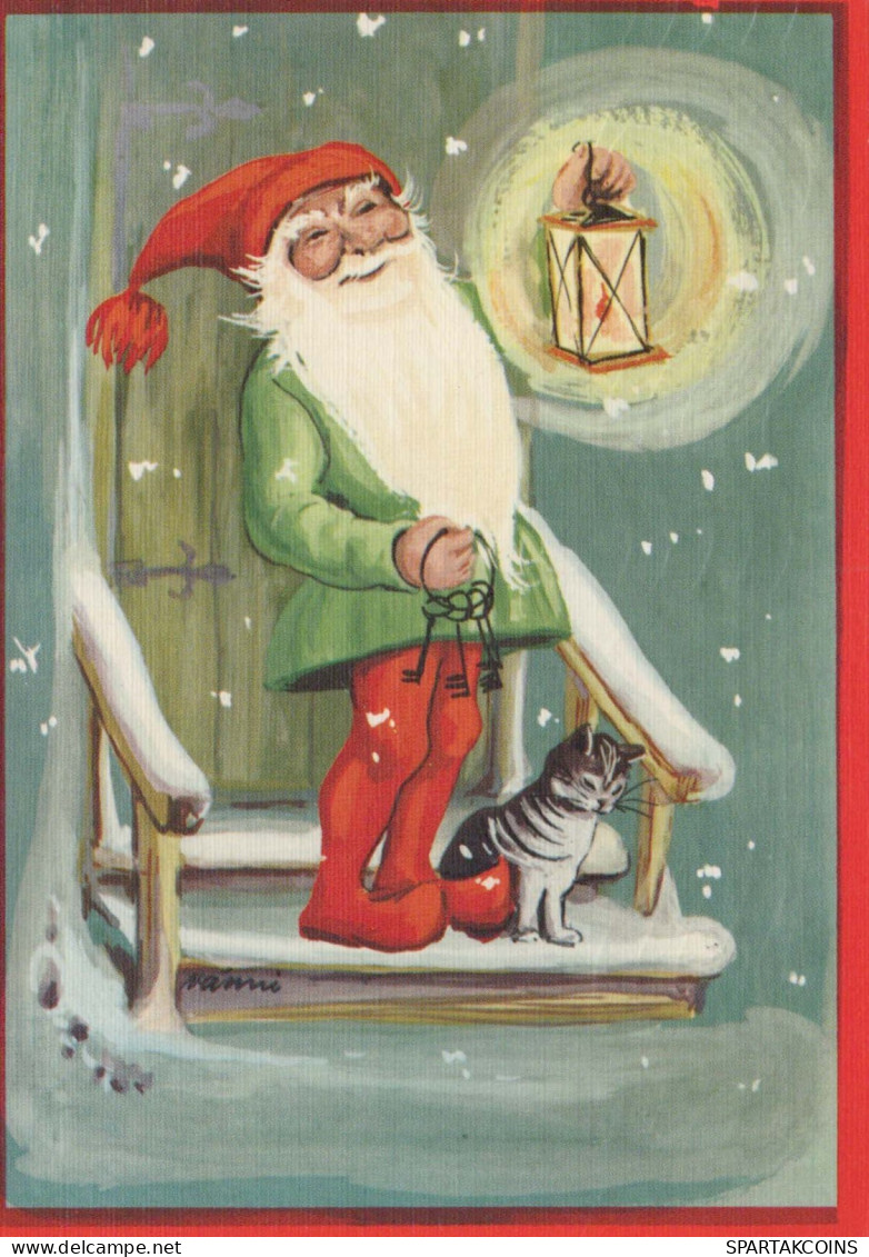 WEIHNACHTSMANN SANTA CLAUS Neujahr Weihnachten Vintage Ansichtskarte Postkarte CPSM #PBL289.DE - Kerstman