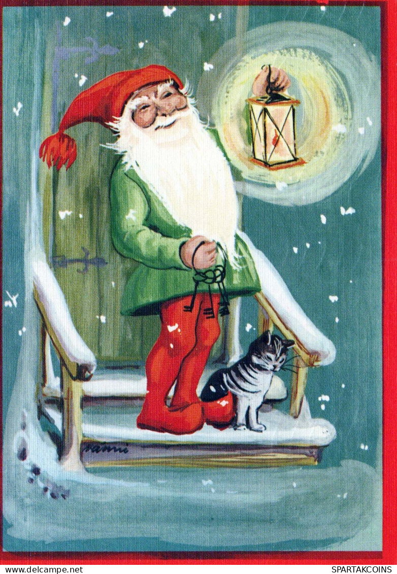 WEIHNACHTSMANN SANTA CLAUS Neujahr Weihnachten Vintage Ansichtskarte Postkarte CPSM #PBL289.DE - Santa Claus