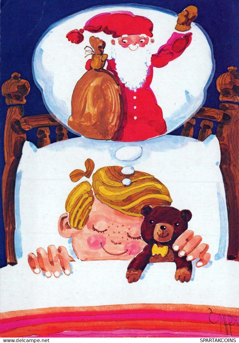 Neujahr Weihnachten GNOME Vintage Ansichtskarte Postkarte CPSM #PBL617.DE - Nieuwjaar