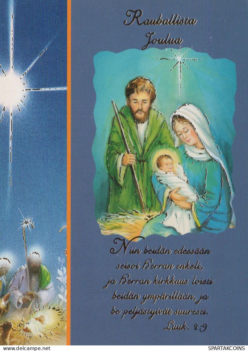 Jungfrau Maria Madonna Jesuskind Weihnachten Religion Vintage Ansichtskarte Postkarte CPSM #PBB950.DE - Vergine Maria E Madonne