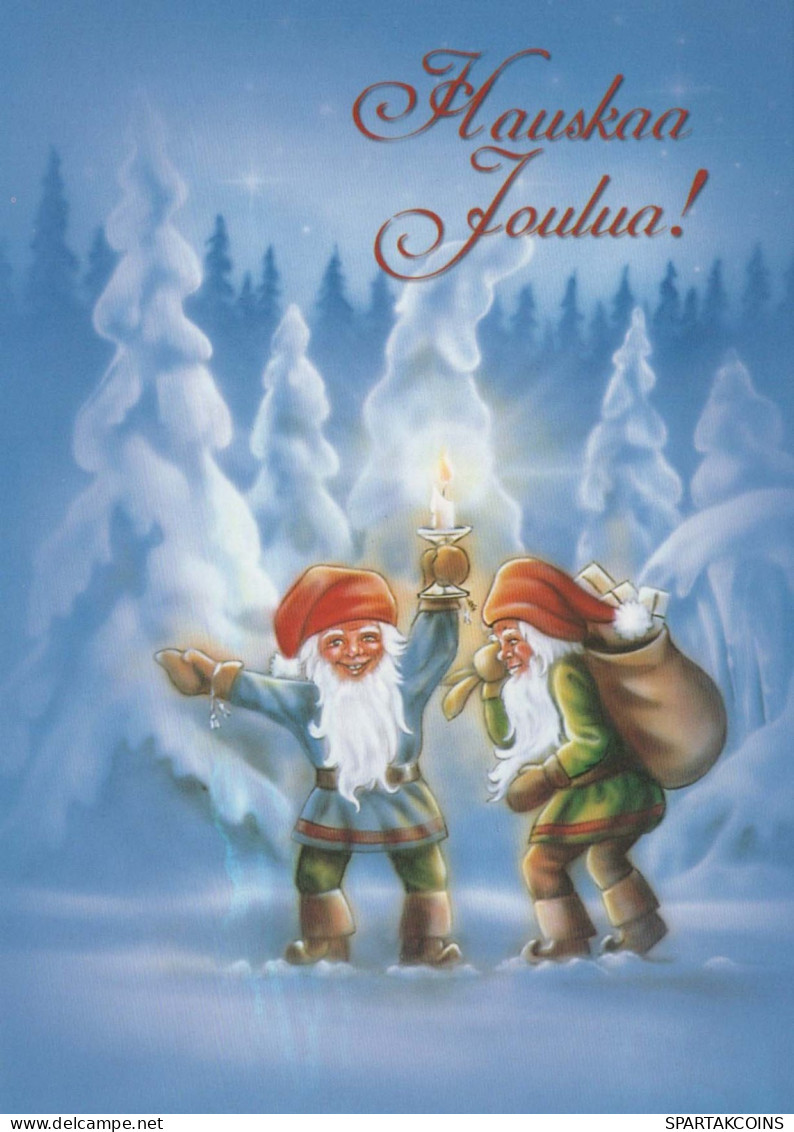 Neujahr Weihnachten GNOME Vintage Ansichtskarte Postkarte CPSM Unposted #PBA588.DE - Nieuwjaar