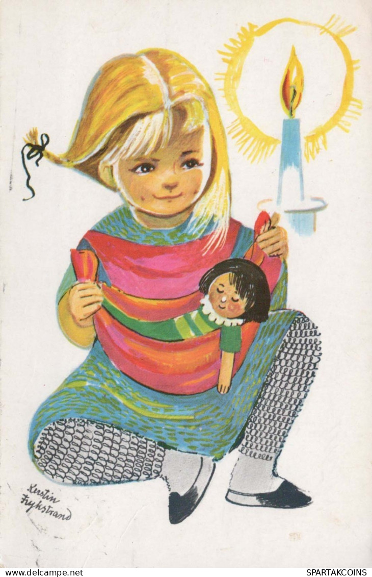 BAMBINO Ritratto Vintage Cartolina CPSMPF #PKG832.IT - Portraits