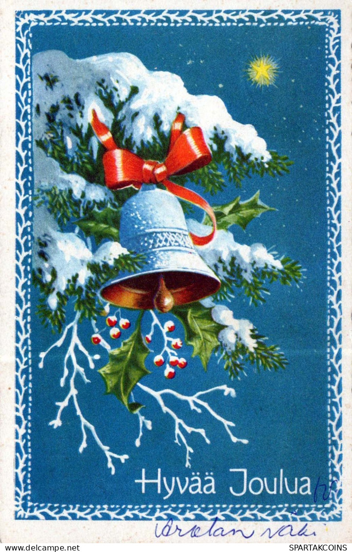 Buon Anno Natale BELL Vintage Cartolina CPSMPF #PKD526.IT - Nouvel An