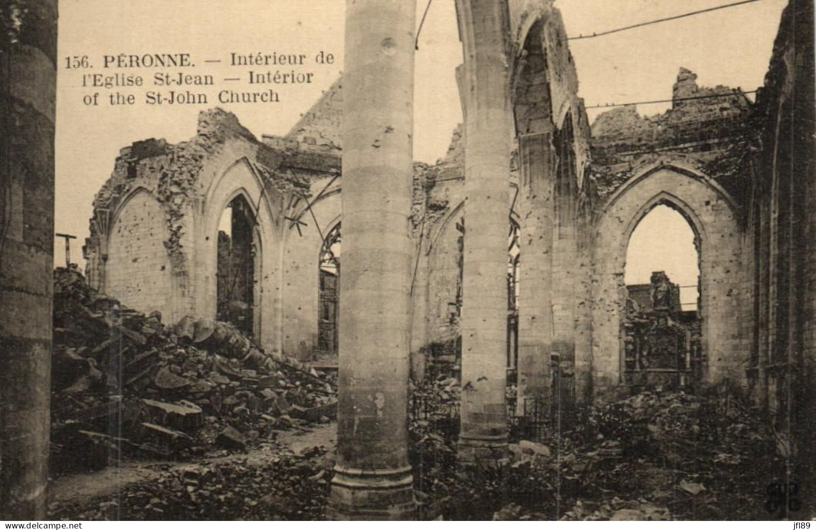 80 - Somme - Peronne - L'Eglise St-Jean - Ce Qu'il En Reste - 7059 - Peronne