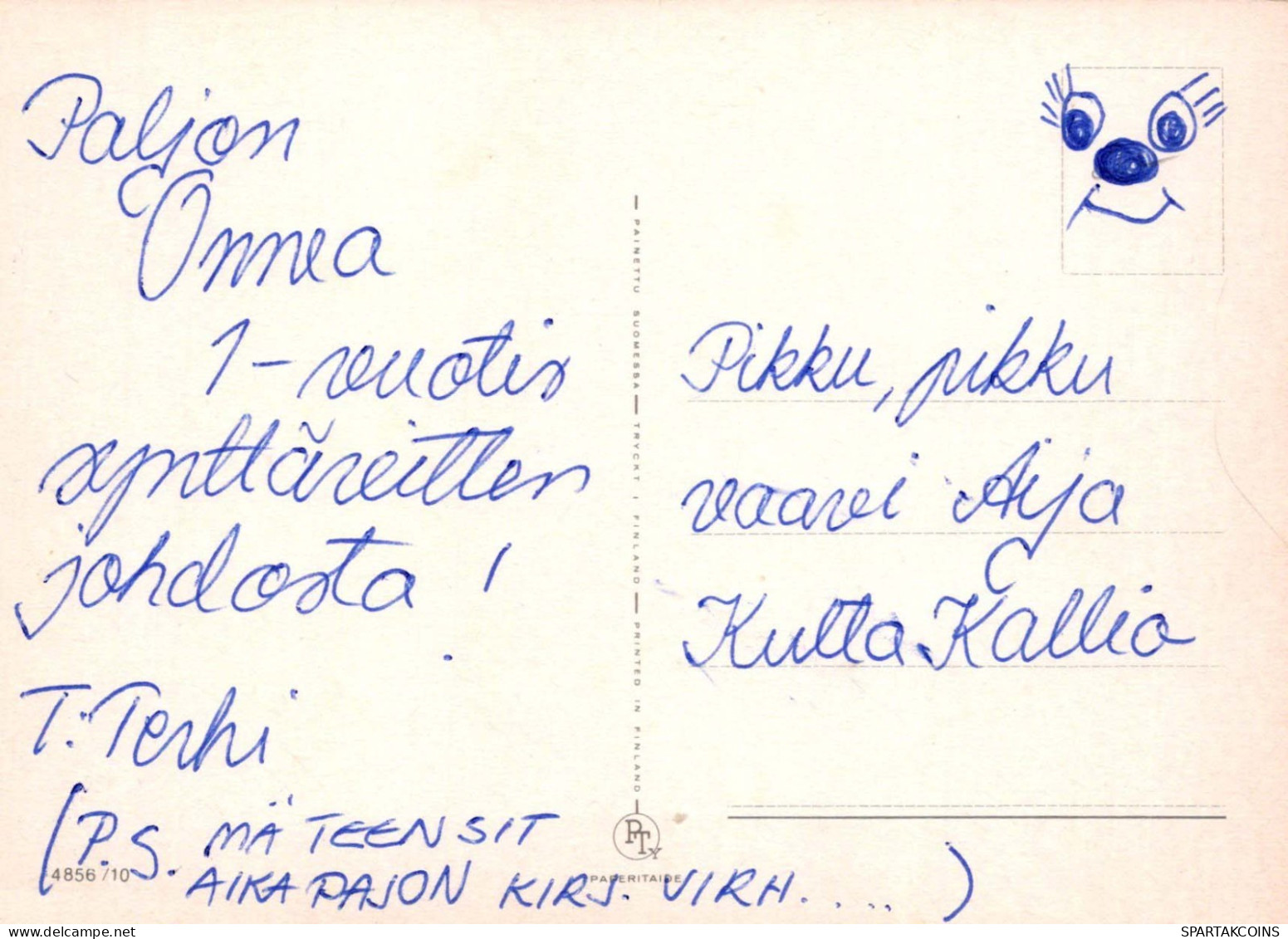 CONIGLIO Animale Vintage Cartolina CPSM #PBR078.IT - Andere & Zonder Classificatie
