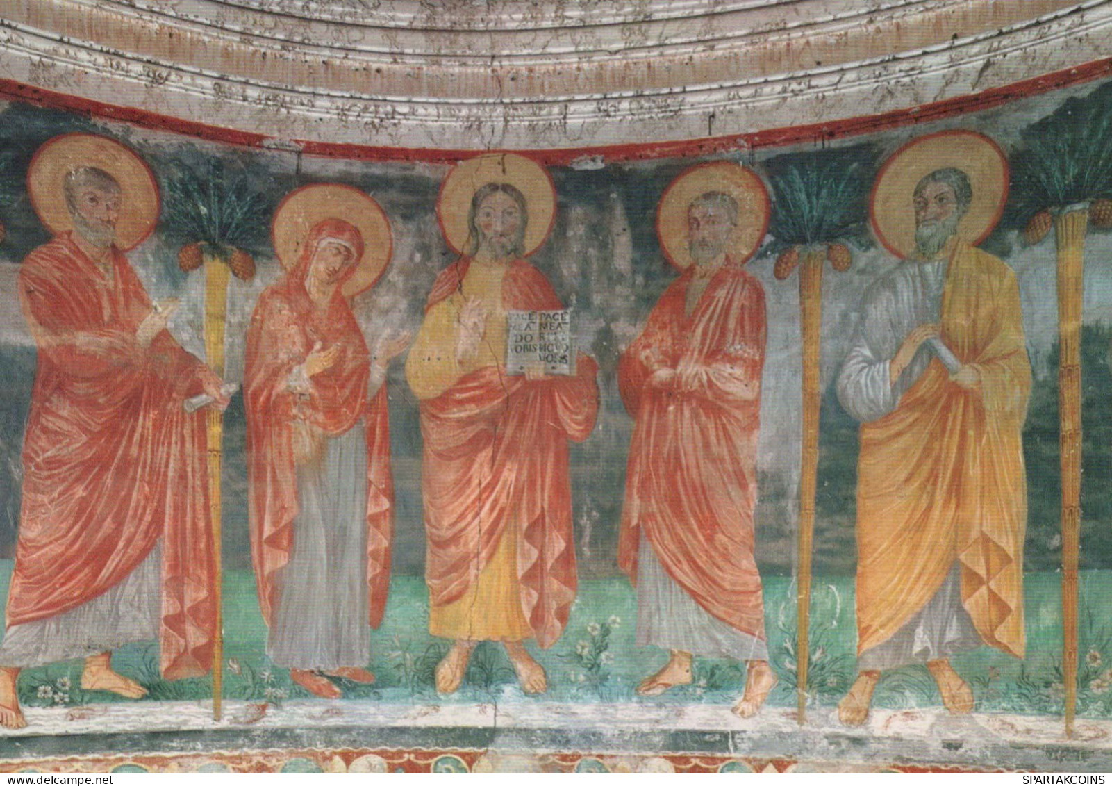 DIPINTO SAINT Cristianesimo Religione Vintage Cartolina CPSM #PBQ110.IT - Paintings, Stained Glasses & Statues