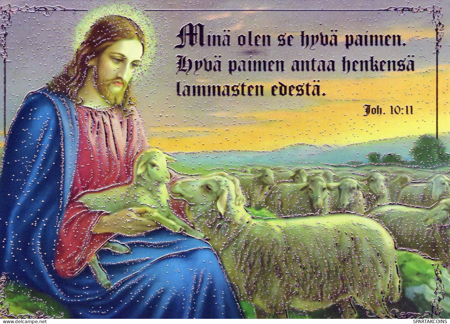 CRISTO SANTO Cristianesimo Religione Vintage Cartolina CPSM #PBP788.IT - Jezus