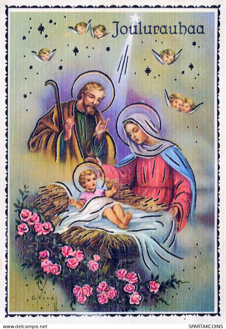 ANGELO Natale Gesù Bambino Vintage Cartolina CPSM #PBP277.IT - Engel