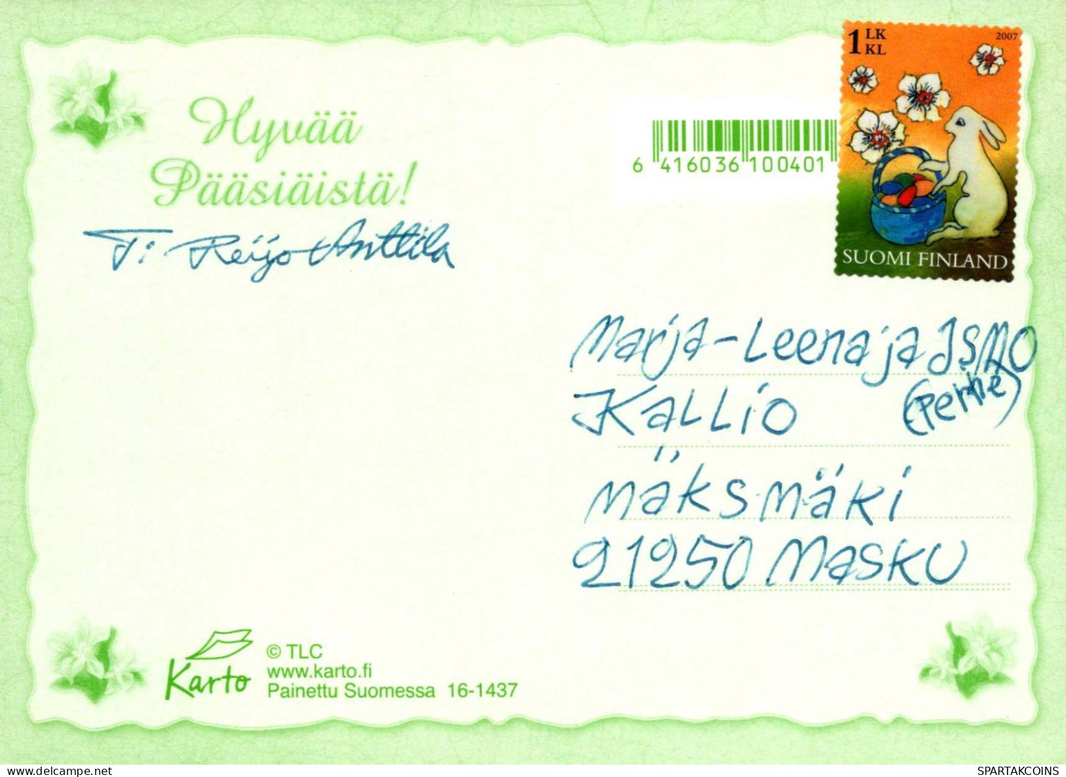 PASQUA BAMBINO UOVO Vintage Cartolina CPSM #PBO274.IT - Pascua