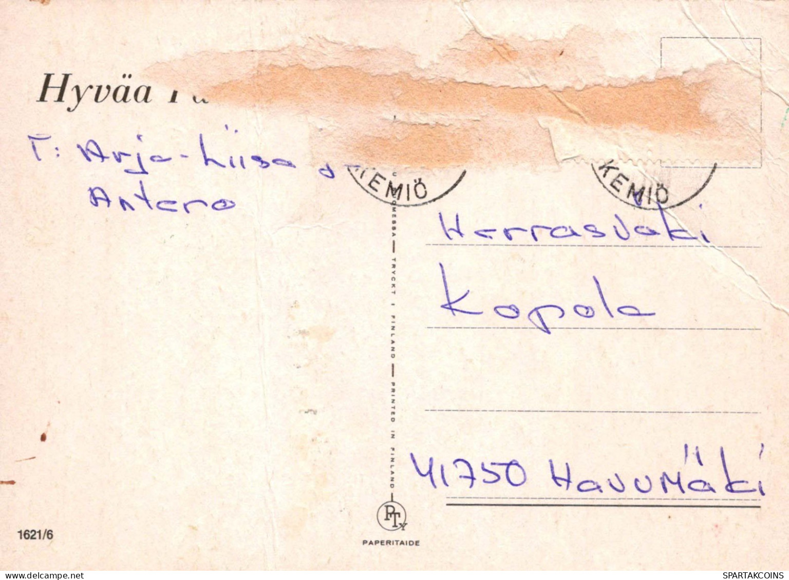 PASQUA POLLO UOVO Vintage Cartolina CPSM #PBP156.IT - Pascua